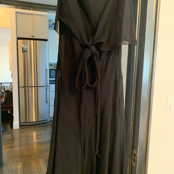 Price drop!! Prada black  chiffon mid-length dress - Picture 3 of 6